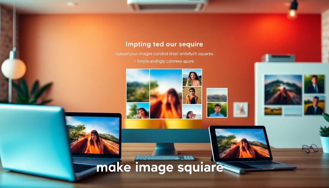 Make image square by transforming photos into perfect 1:1 aspect ratios with creative options.