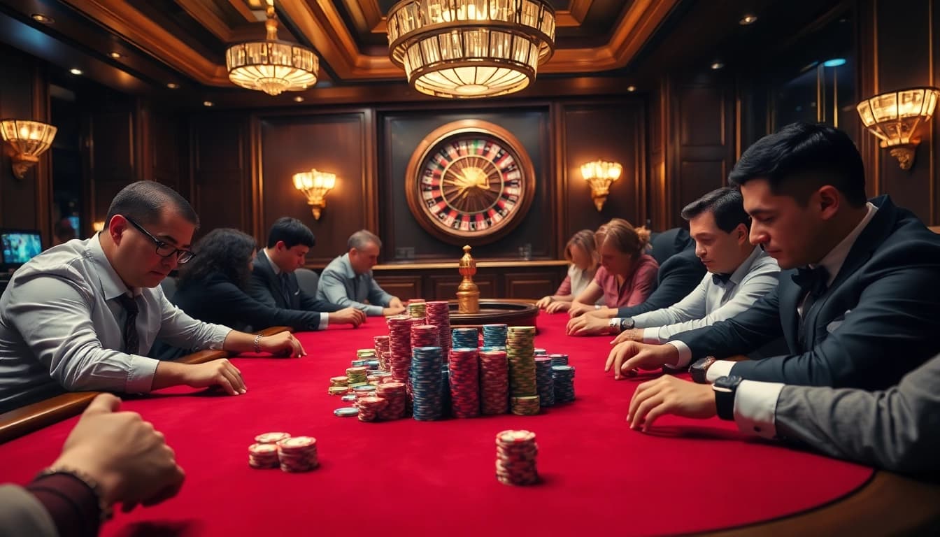 Join the excitement of lu88 with vibrant poker gameplay and luxurious casino ambiance.