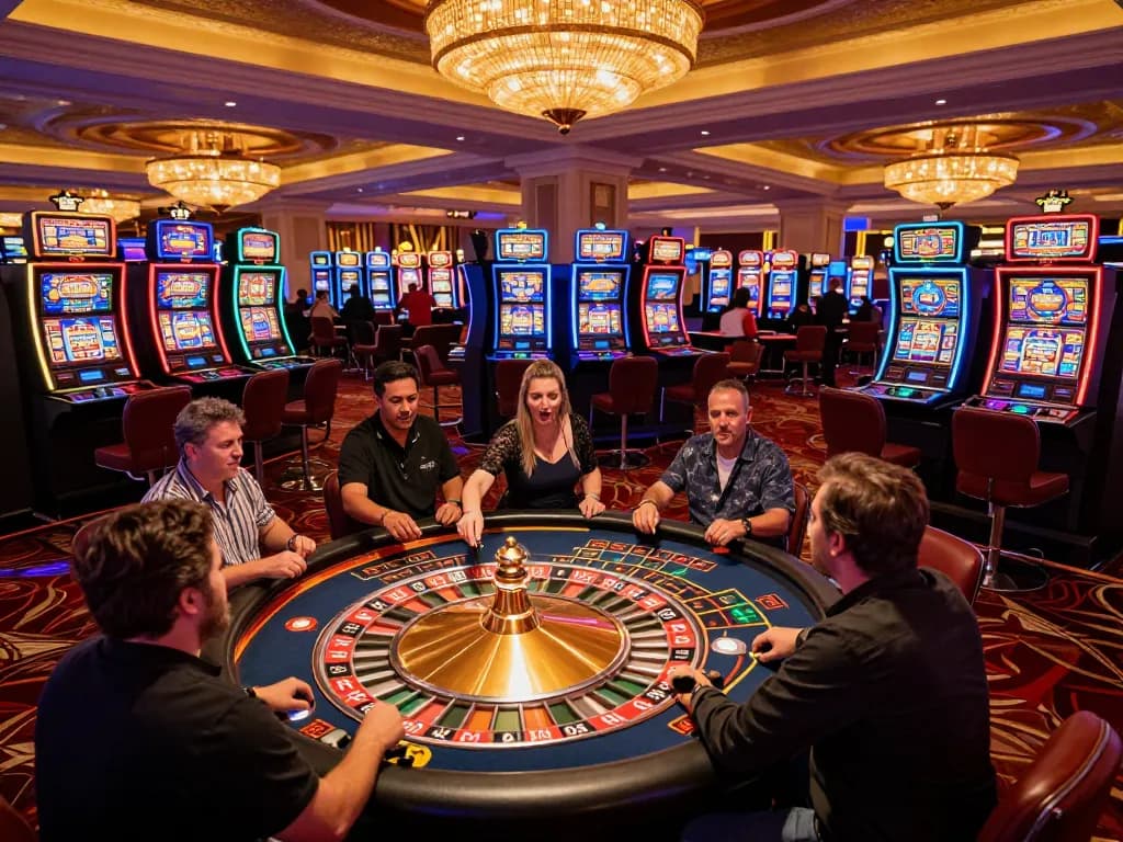 Hitclub players exhilarated at the roulette table, engaging in strategic casino gameplay.