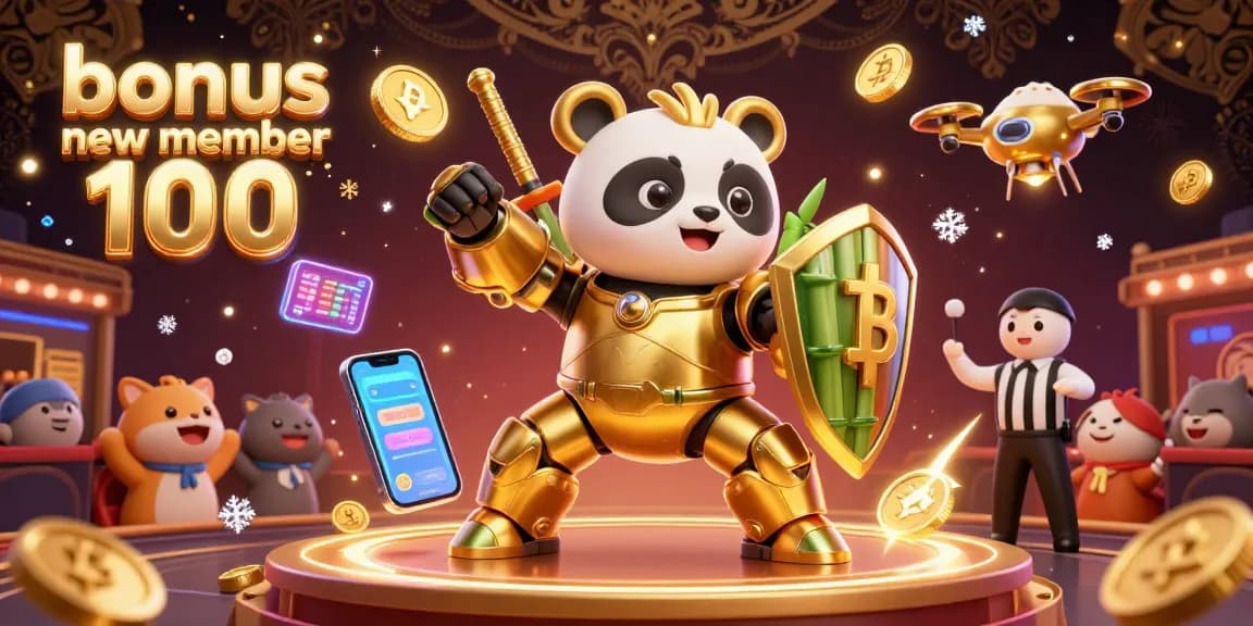 Meraih bonus new member 100 di permainan kasino online dengan suasana ceria dari karakter unik dan elemen menarik.