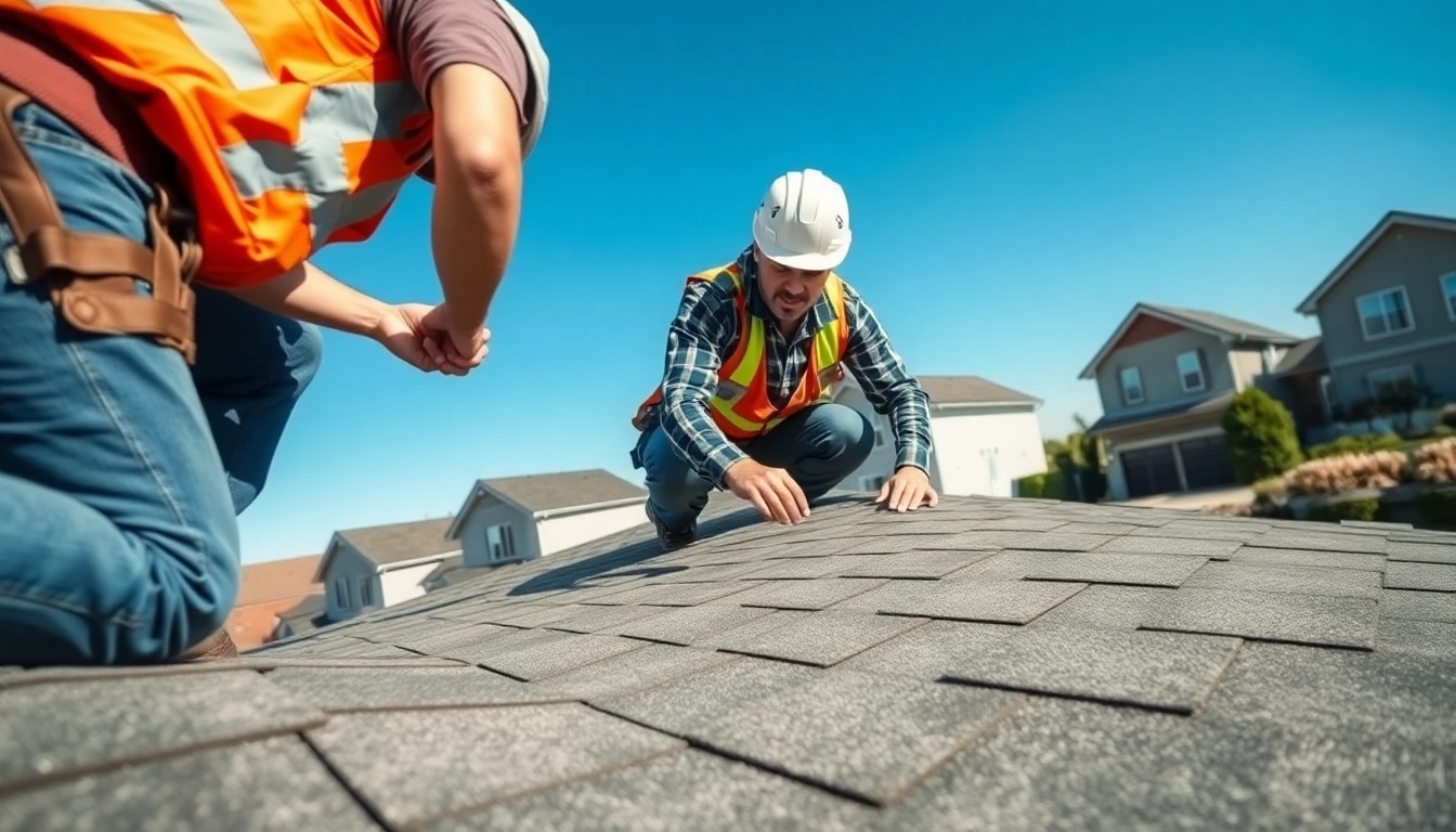 Expert roofing contractor assessing residential roof conditions effectively.