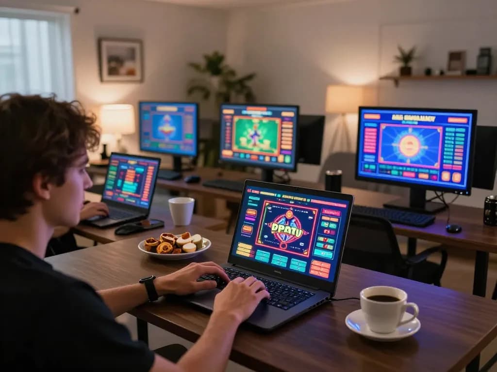 Engaging online gaming experience at https://n188.build/ with a player focused on the casino interface