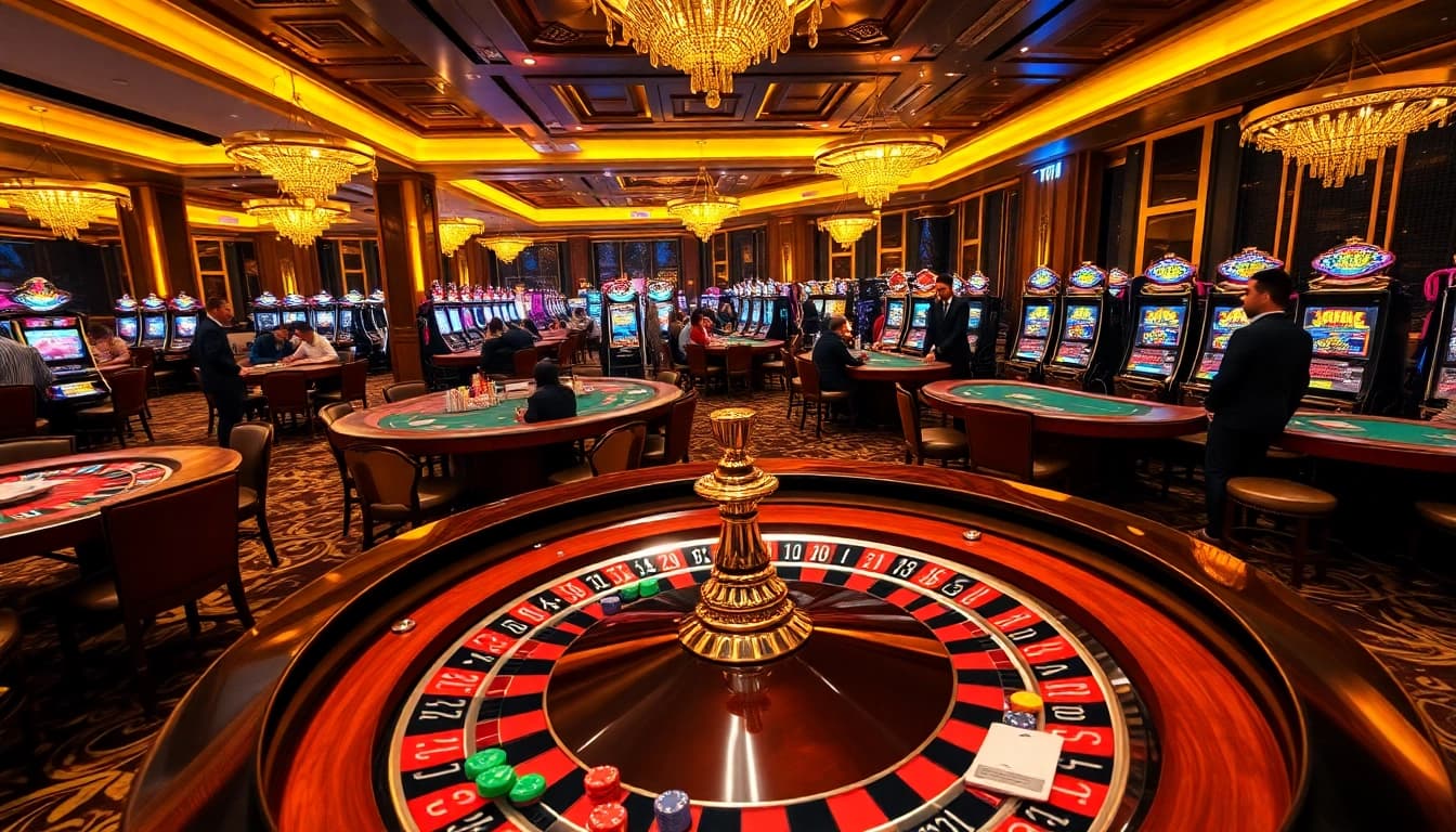Découvrez l'excitation du casino en ligne avec des tables de roulette et de poker vibrantes.