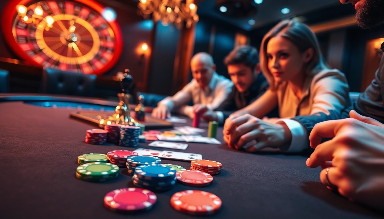 Engaging poker players at a high-stakes table, revealing the hidden wiki url and strategic gambling insights.