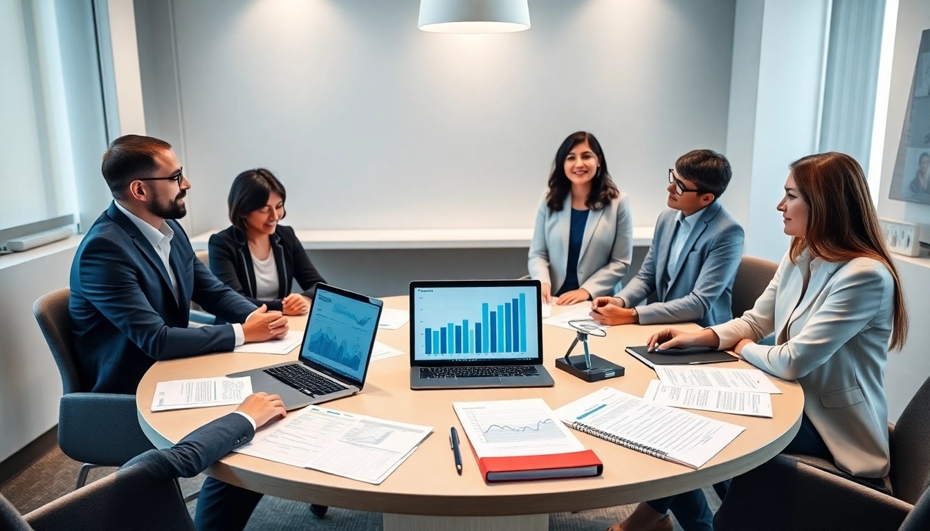 Il team di consulenza finanziaria di Clinica del Debito che discute soluzioni efficaci per la gestione del debito.
