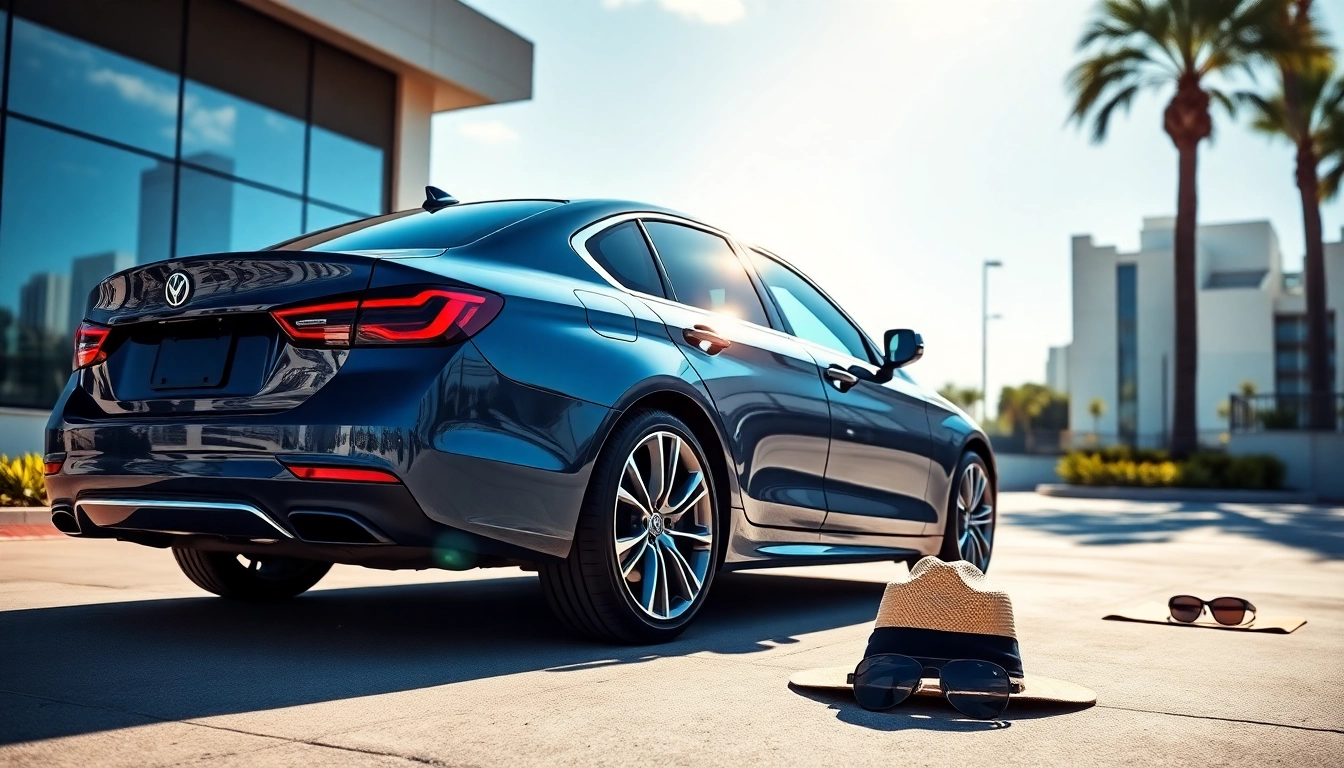 Enhance protection with window tint Chattanooga seen on a sleek car in sunny environment.