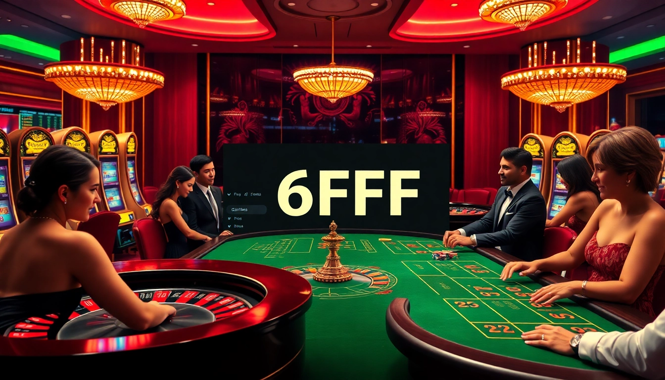 Playing high-stakes poker at 6FF casino with exciting gameplay and vibrant atmosphere.