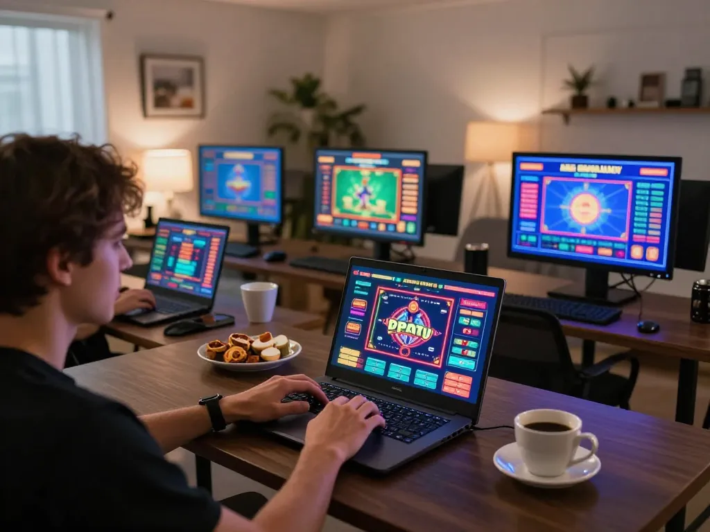 Engaging online gaming experience at https://n188.build/ with a player focused on the casino interface
