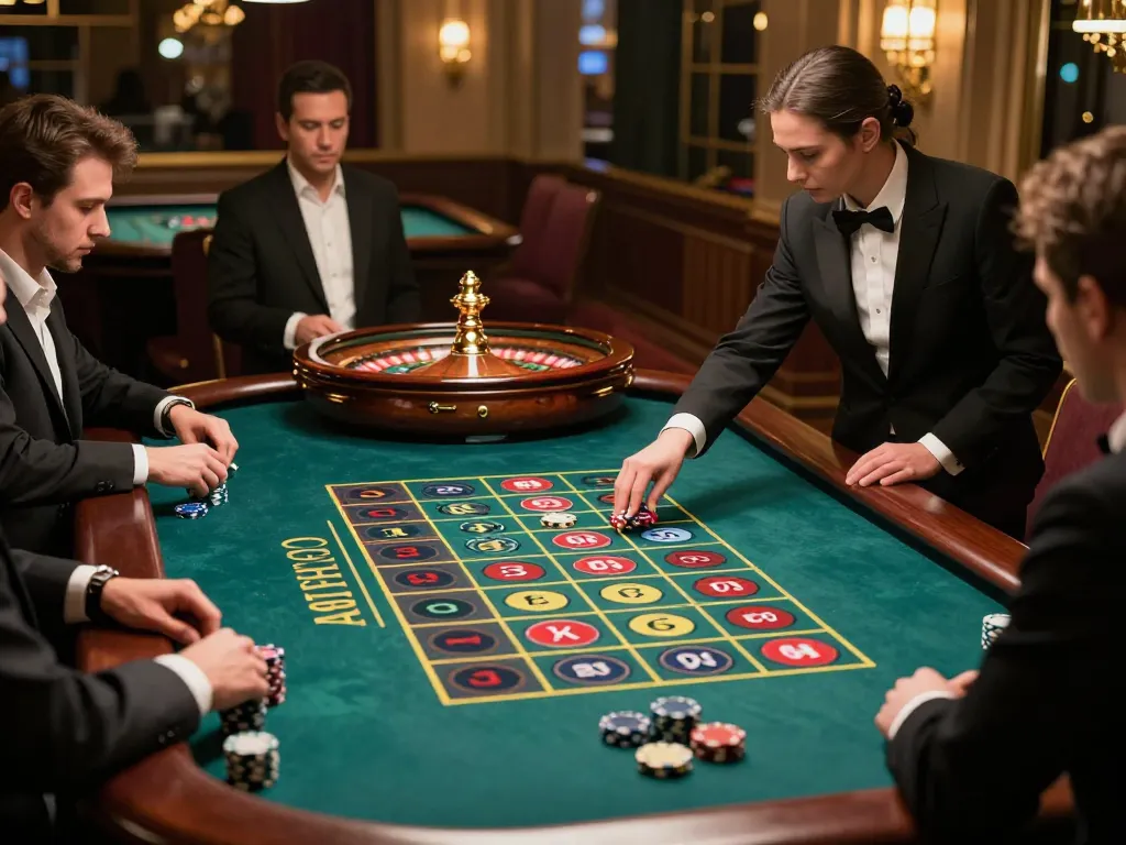 Players engaged at a SpinPanda roulette table, highlighting strategic betting moments.