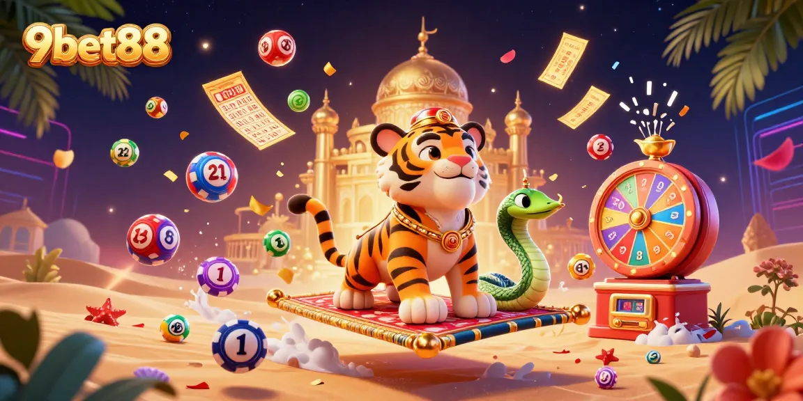 Bounce into excitement with 9bet88's vibrant casino games featuring immersive scenes of dynamic lottery action.