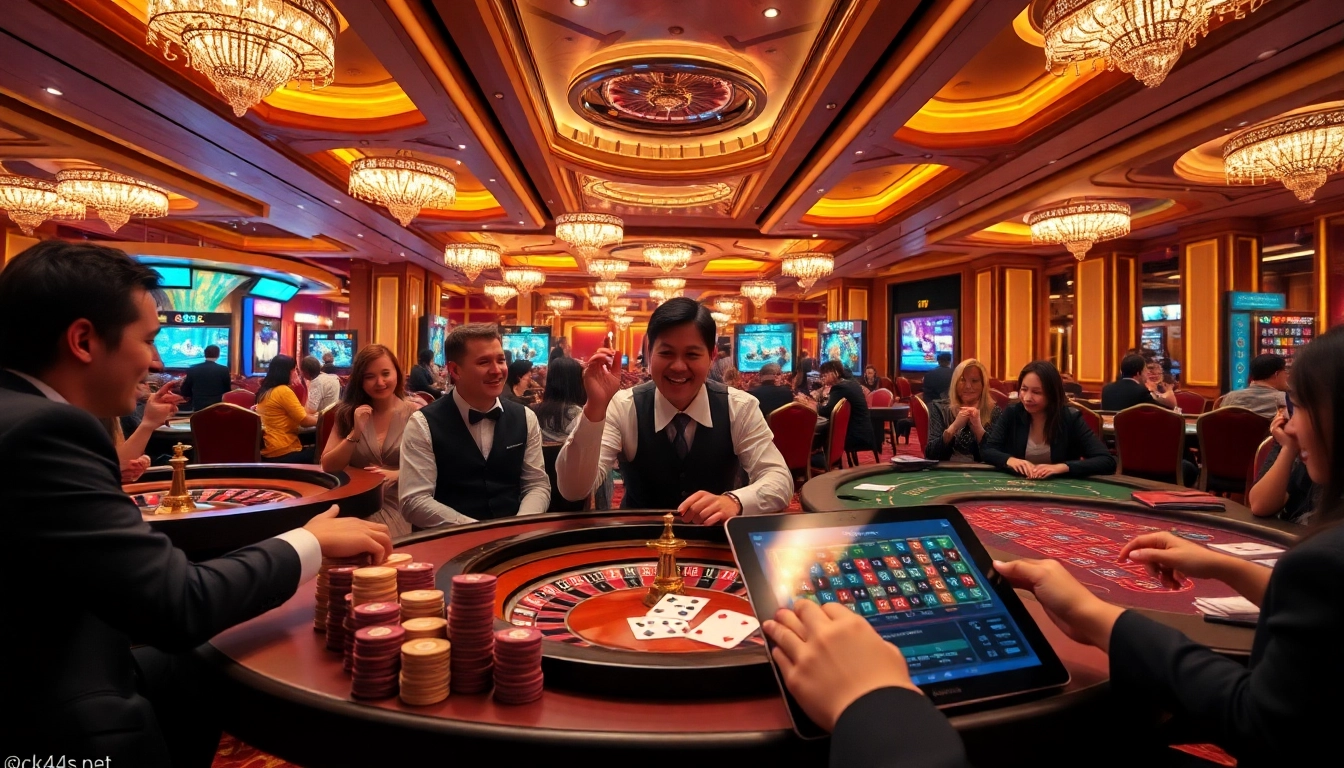Experience the thrill of winning at https://ck444s.net/ with vibrant gaming tables and excited players.