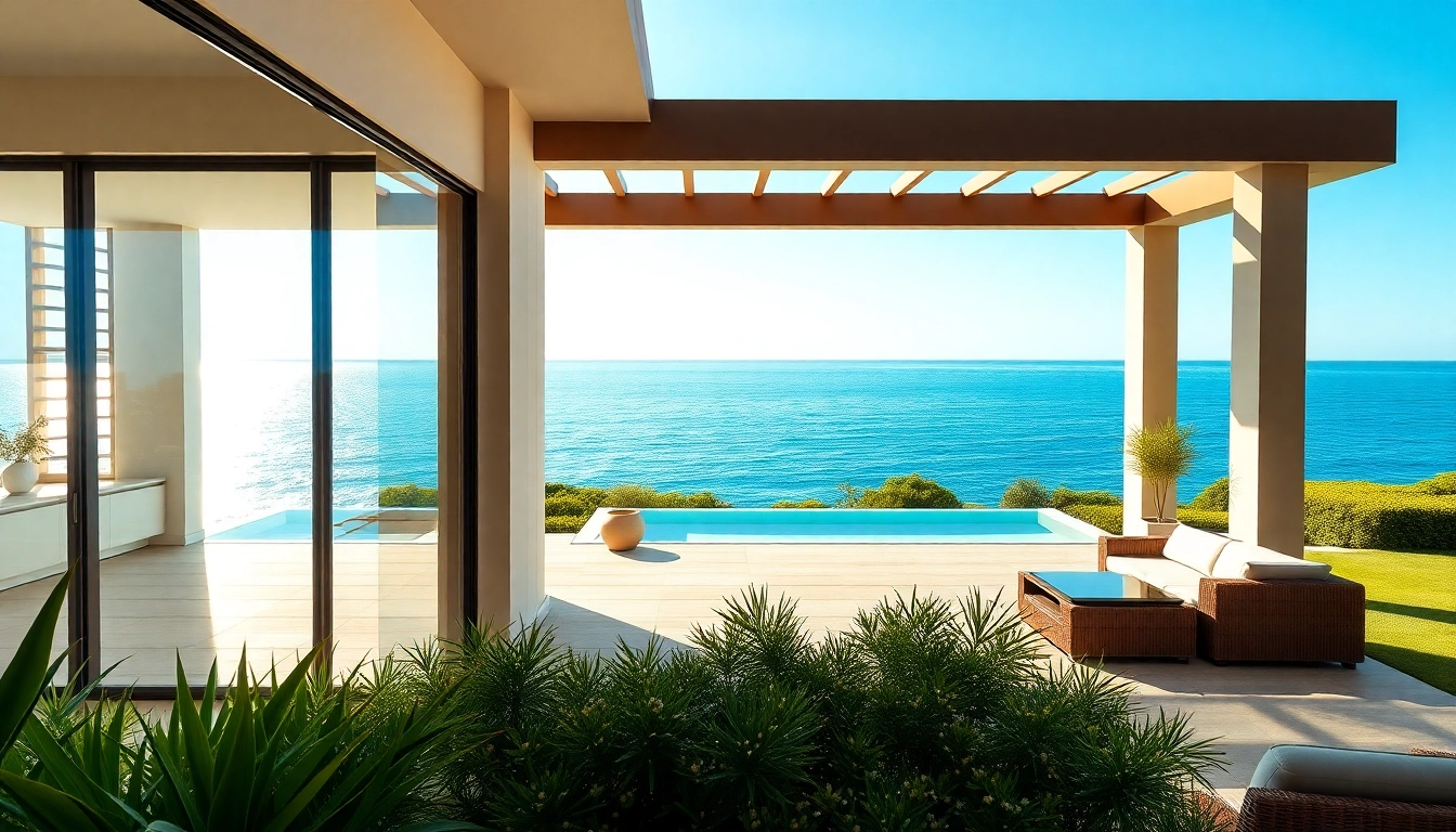 Gorgeous villa representing alanya turkey homes for sale, highlighting stunning views and a modern design.