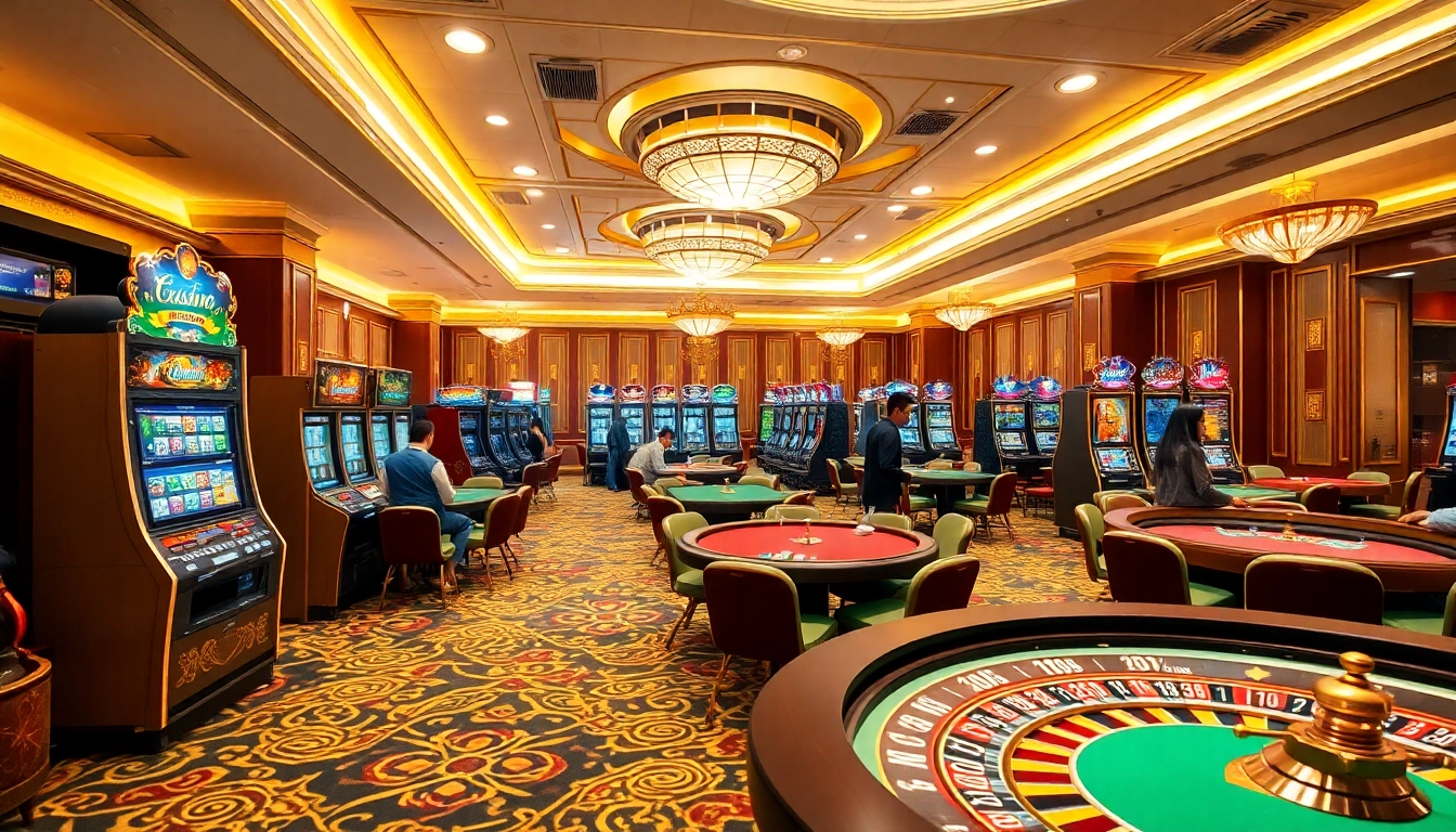Experience the excitement of BG Casino with sleek slot machines and poker action.