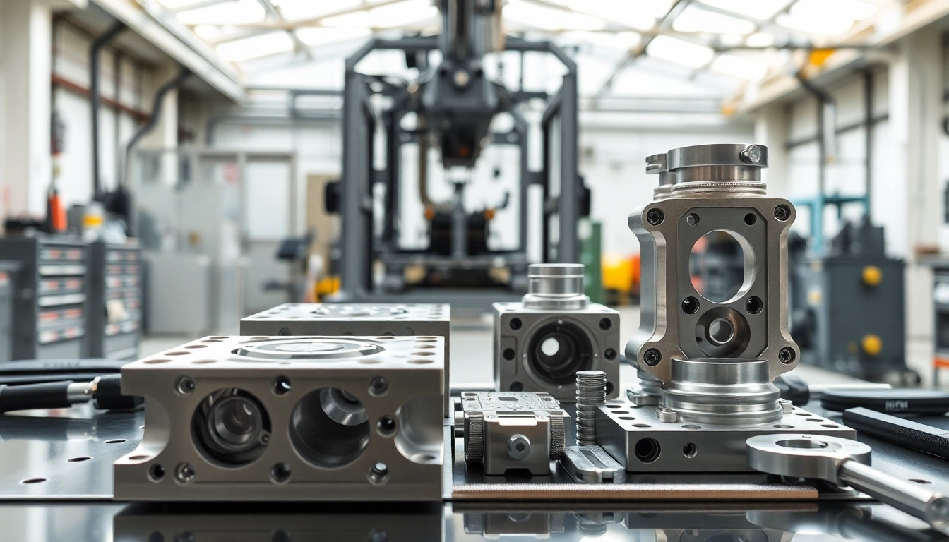 Showcasing aluminum prototypes in a professional manufacturing environment focused on precision and innovation.