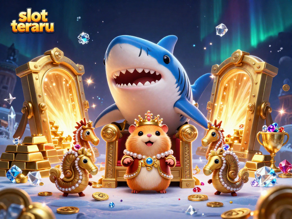 Engage with slot terbaru and join the excitement in the vibrant casino-themed illustration.