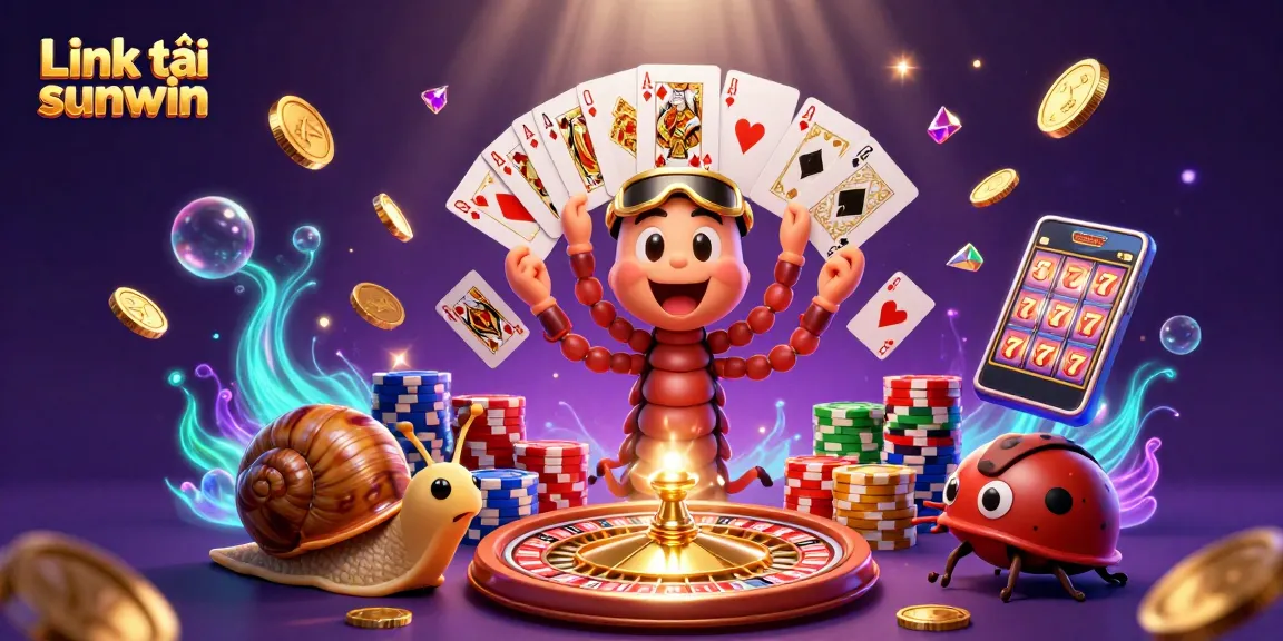 Engage with the excitement of Link tải sunwin through dynamic casino elements and characters in action.