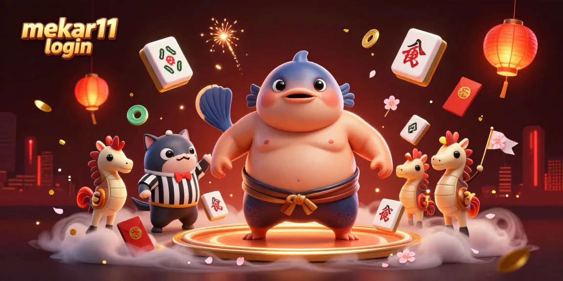 Experience thrilling gameplay with the unique mekar11 login in this vibrant online casino illustration.