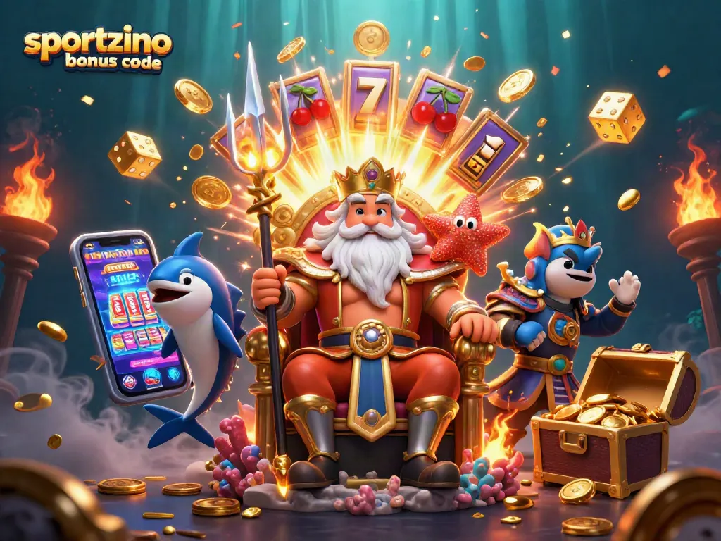 Engage with the sportzino bonus code for free coins and prizes in a vibrant casino scene.