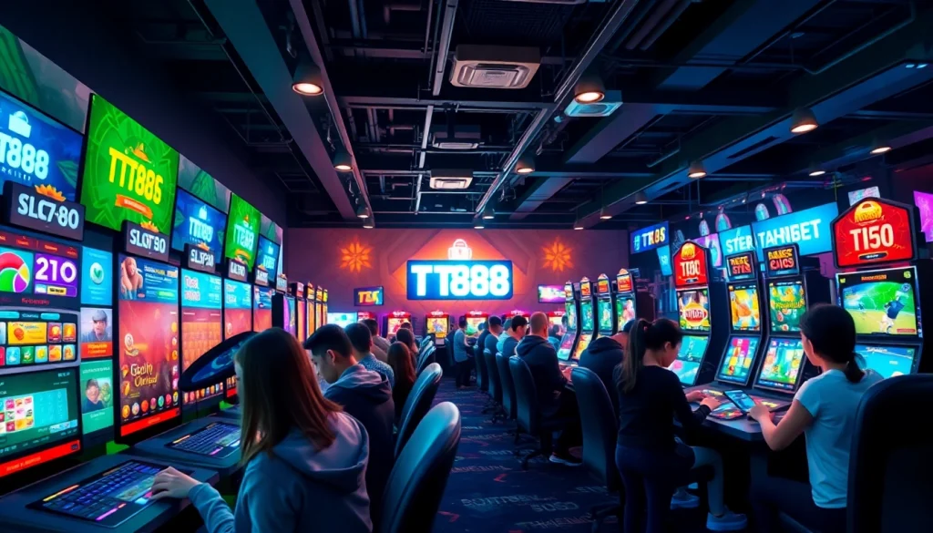 Engaging online gaming scene with TT88, showcasing vibrant gameplay and user interaction.