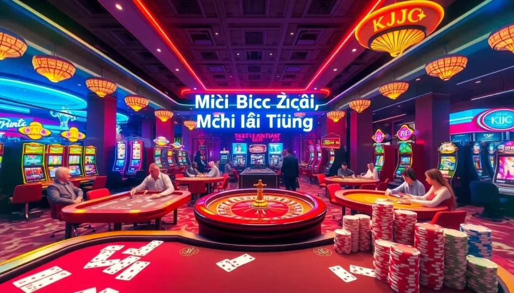 KJC AC 3 immersive casino experience with thrilling tables, dice, and slot machines.