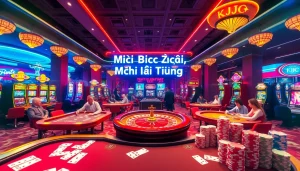 KJC AC 3 immersive casino experience with thrilling tables, dice, and slot machines.