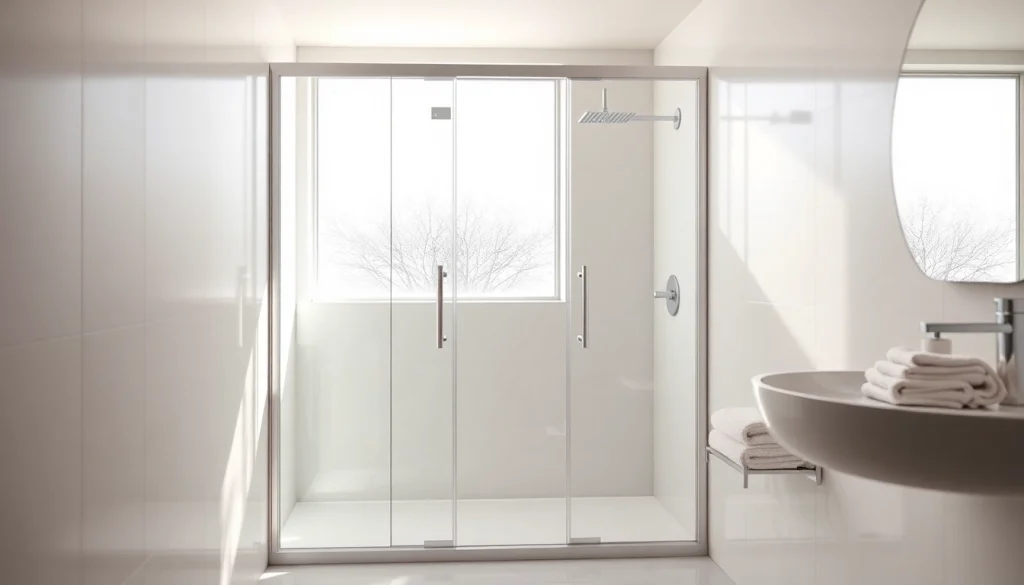 Funktionale sonni Duschkabine in elegantem Badezimmer mit modernen Akzenten.