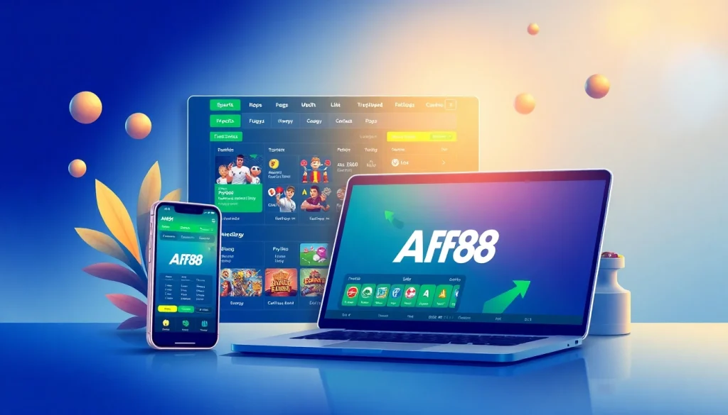 Online betting platform interface for AF88 showcasing sports and casino options.