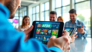 AF88 online betting platform showcasing vibrant games and user-friendly interface.