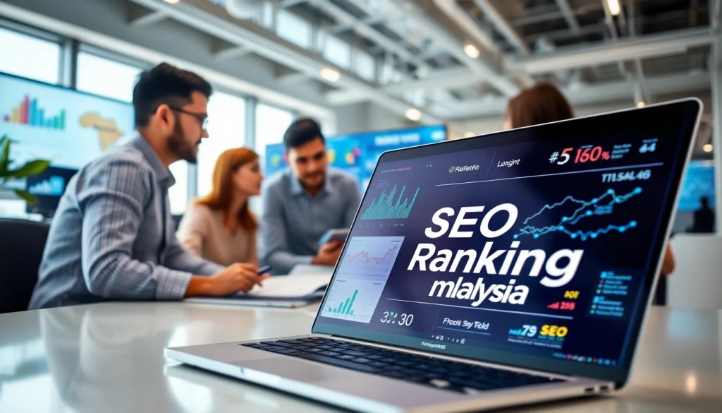 Boost your seo ranking malaysia with collaborative SEO analysis in a modern office.