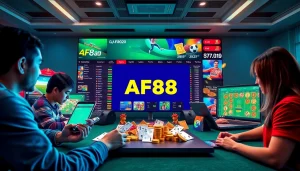 AF88 online betting platform showcasing diverse gaming options and user-friendly design.