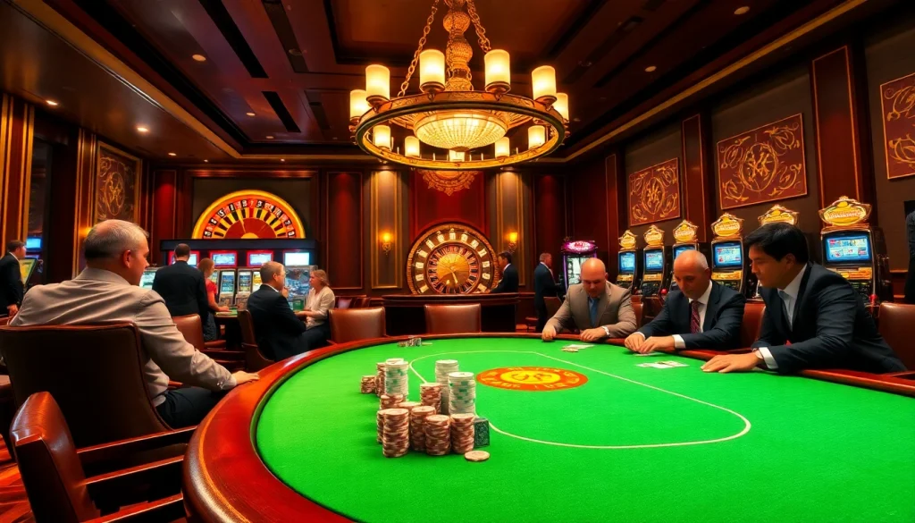 Experience the thrill of lc 88 at a luxurious poker table filled with colorful chips and cards.