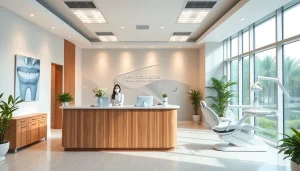 Affordable dental implants in Damansara showcased in a welcoming dental clinic environment.
