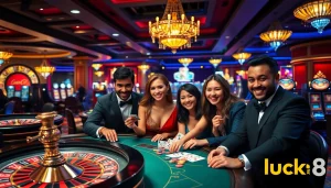 Engage in thrilling gameplay at luck8 casino with vibrant tables and exciting atmosphere.