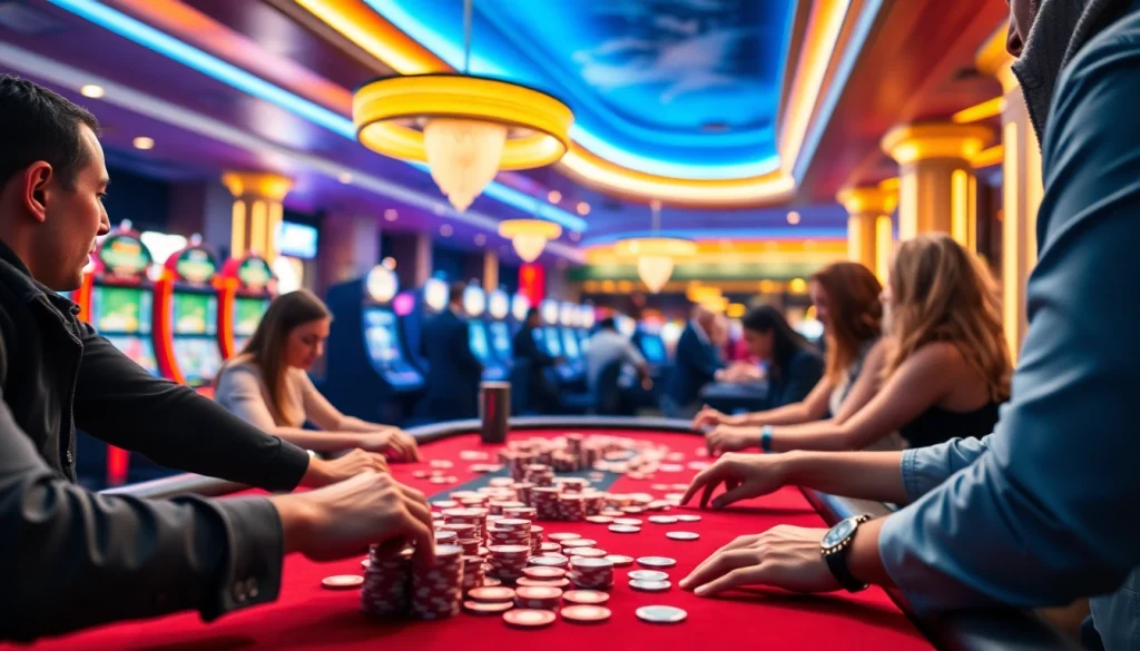 Experience the thrill of online casinos Canada with vibrant gaming and engaged players.