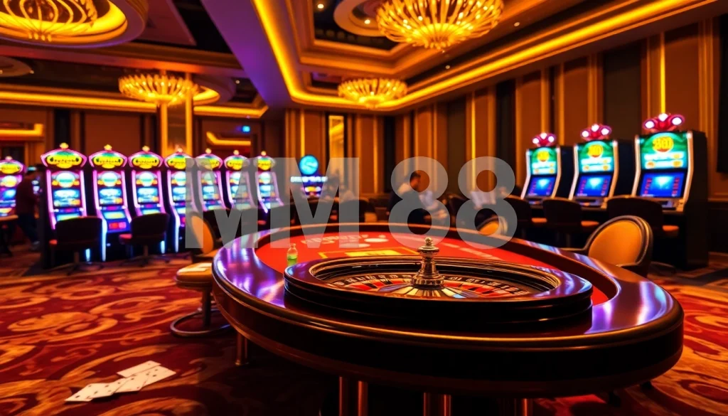 Experience the thrill of gambling at MM88 with high-stakes poker and vibrant slot machines.