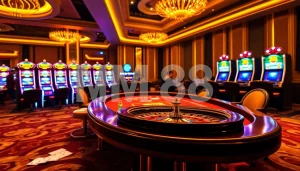 Experience the thrill of gambling at MM88 with high-stakes poker and vibrant slot machines.