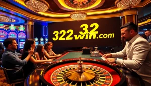 Experience thrilling gameplay at 32 win.com with vibrant casino action showcasing roulette and poker.