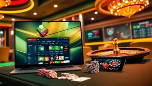 Experience the excitement of indibet online betting with a luxurious casino backdrop filled with action.