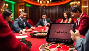 Experience premium gaming on trang chủ okwin with vibrant poker and roulette action.