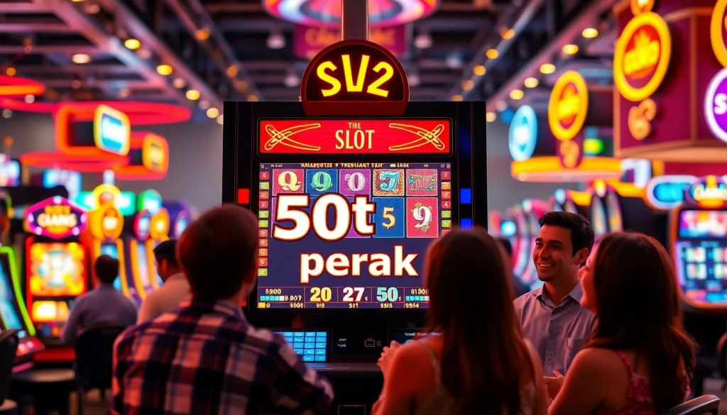 Menangkan jackpot dengan 'slot 50 perak' di mesin slot modern yang berwarna-warni dan penuh energi.