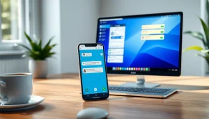Explore the features of Telegram中文 app on modern devices, showcasing chat, calls, and sharing functionalities.