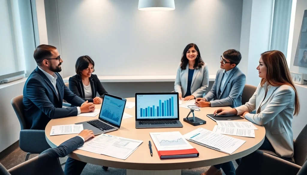 Il team di consulenza finanziaria di Clinica del Debito che discute soluzioni efficaci per la gestione del debito.