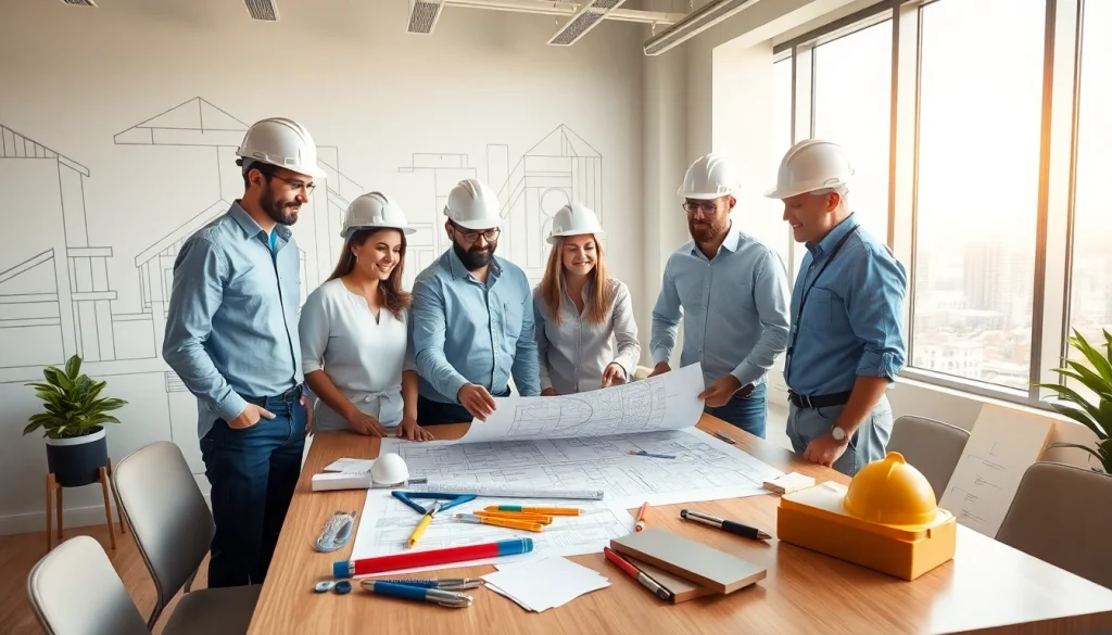 Collaborative meeting of the southern california contractors association, showcasing teamwork and planning.