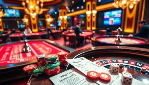 Exciting casino atmosphere with poker chips and roulette table from 8day.cn.com.