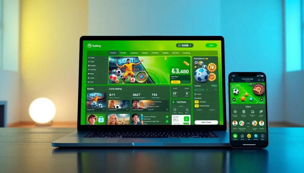 Dynamic online betting interface at s666.nyc highlighting various game options and security features.