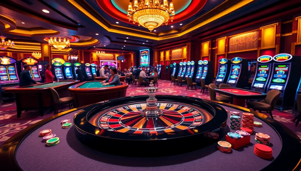 Experience the thrilling atmosphere of LC88M.COM with high-stakes poker and roulette tables.