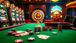 Engage with the hidden wiki's insights while playing at a vibrant casino table filled with cards and chips.