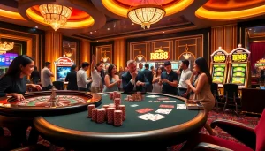 Experience the excitement of RR88 with vibrant casino gaming elements and engaging visuals.