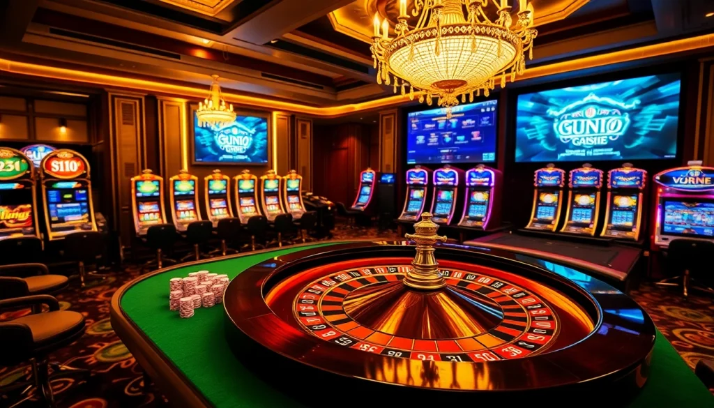 Experience the thrills of uu88 with vibrant casino elements, poker chips, and roulette.