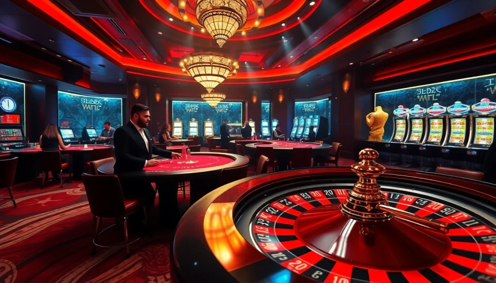 Experience the thrill of VB88 with professional dealers at an elegant casino table.